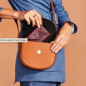 Burgundy Leather Card Case | RZxRM